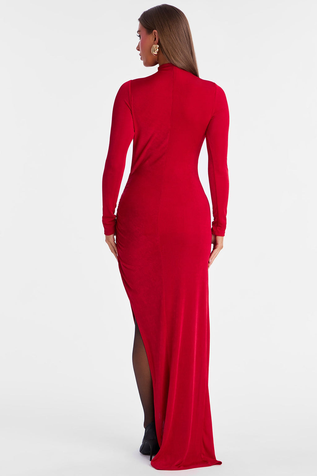 Can't Afford Me Slinky Maxi Dress - Red