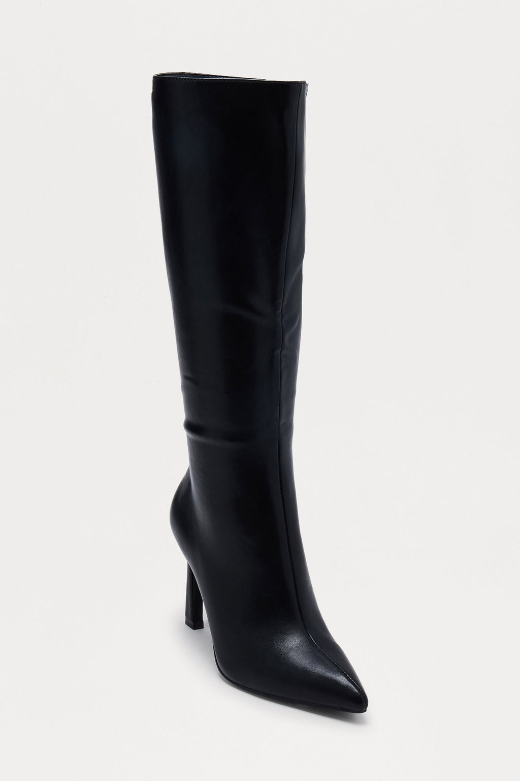 Farren Knee High Stiletto Boots - Black