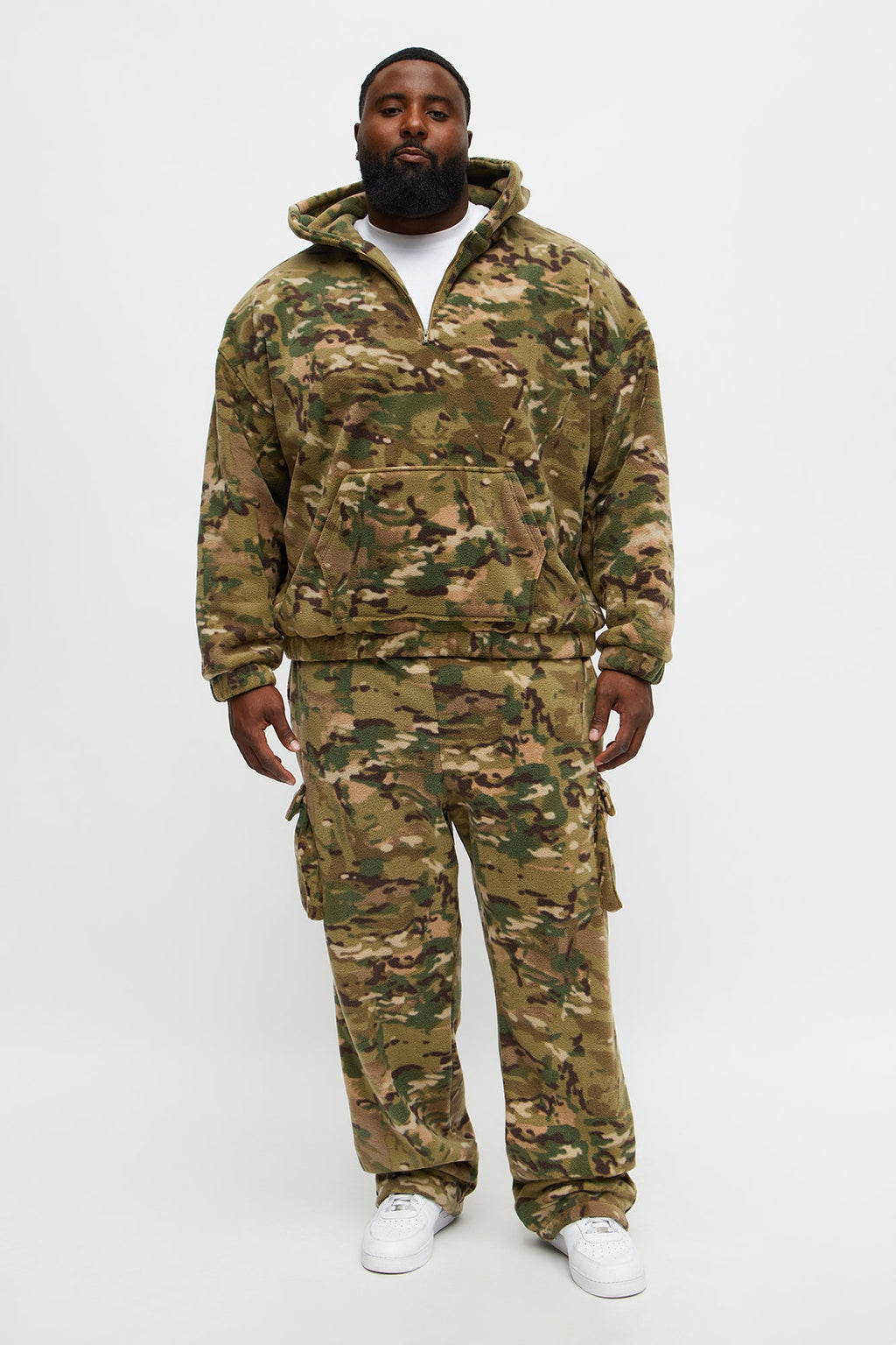 Camo Quarter Zip Hoodie - Camouflage