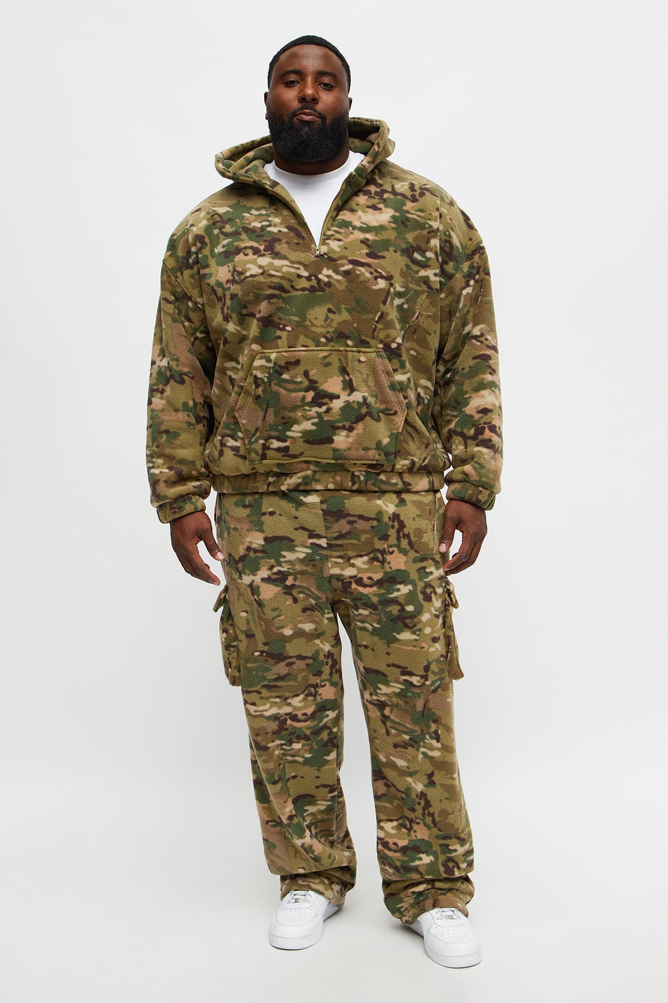Camo Quarter Zip Hoodie - Camouflage