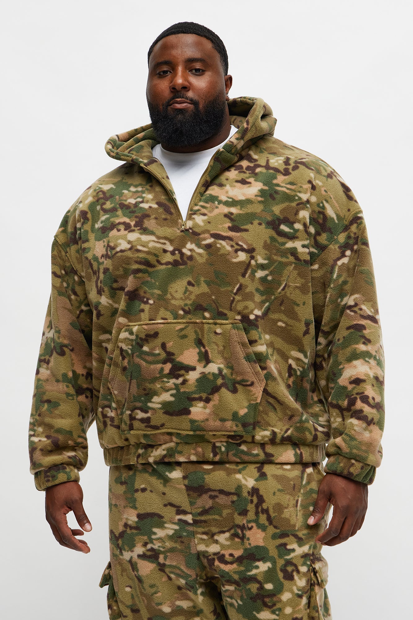 Camo Quarter Zip Hoodie - Camouflage