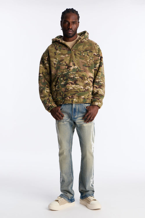 Camo Quarter Zip Hoodie - Camouflage